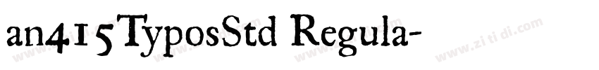 an415TyposStd Regula字体转换